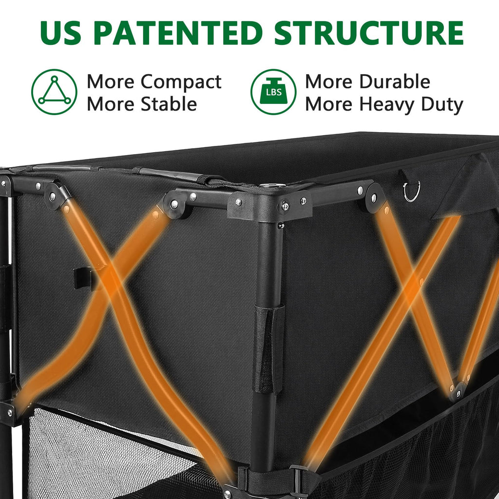 600lb Capacity 400L Collapsible Wagon I9198