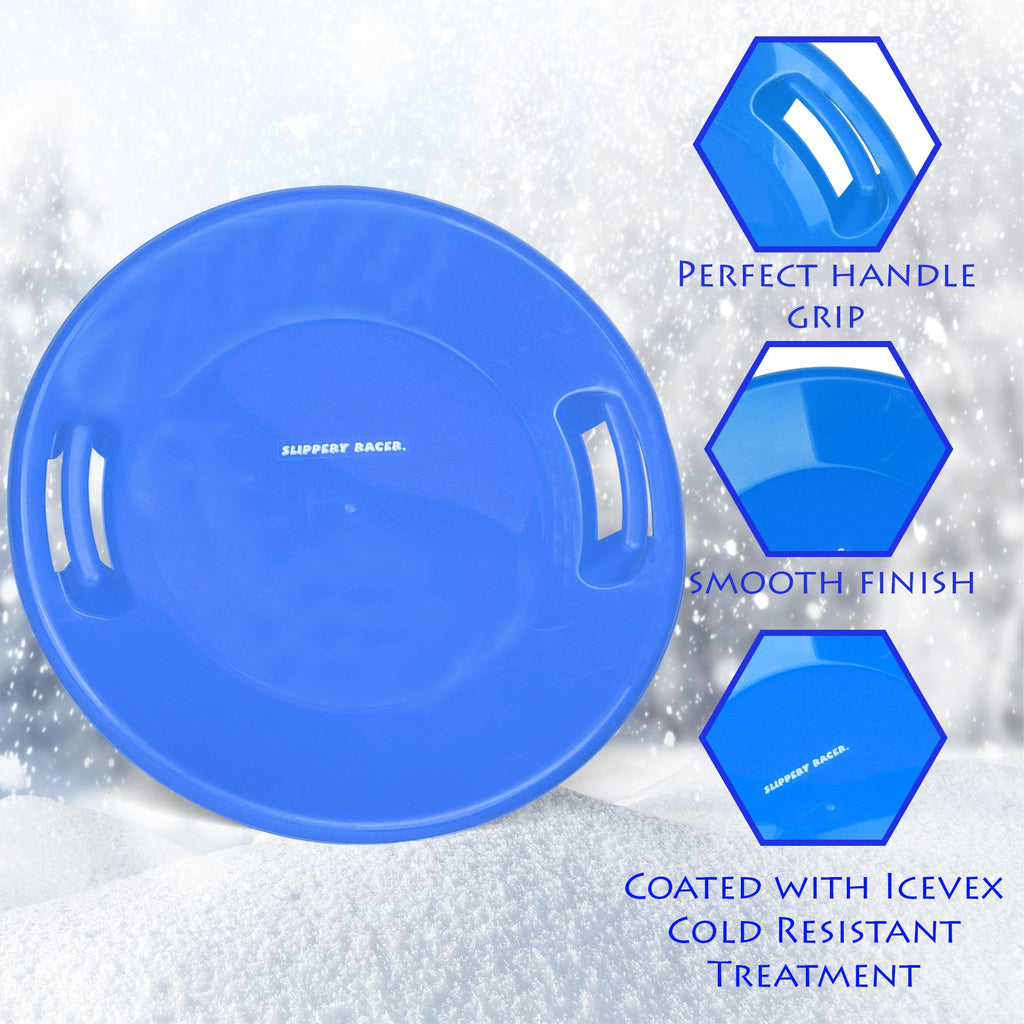 Heavy-Duty Cold Resistant Plastic Snow Sled with Handles L731