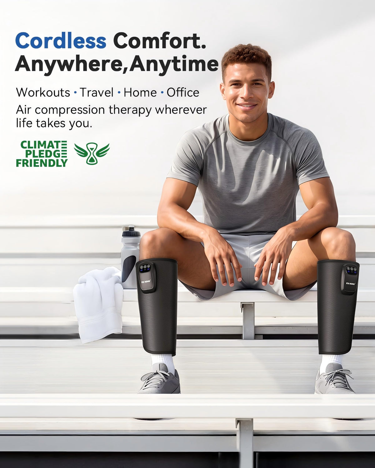 Cordless Rechargeable Leg Compression Massager A145