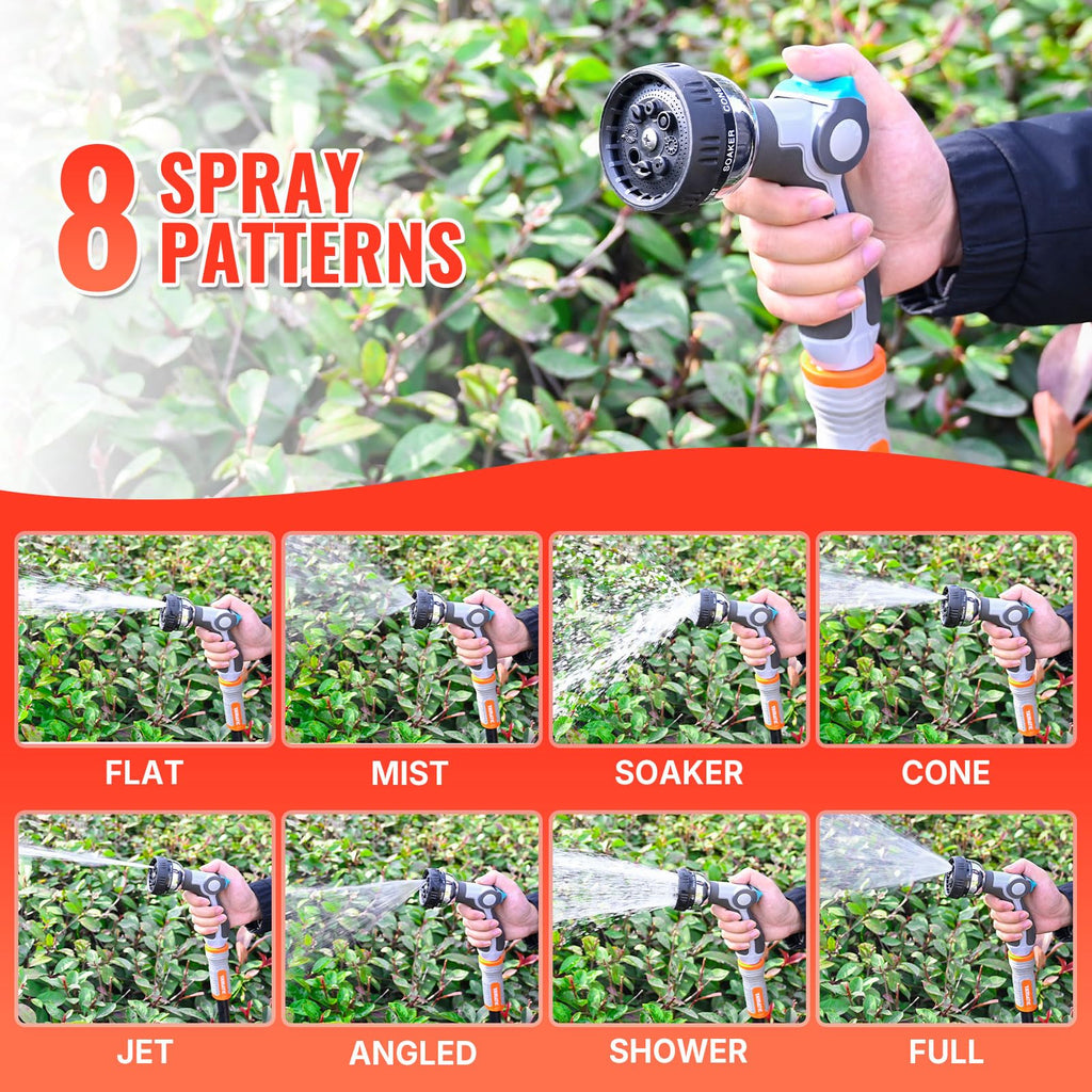 Heavy Duty Garden Hose 5/8 in x 100 ft with Nozzle I579