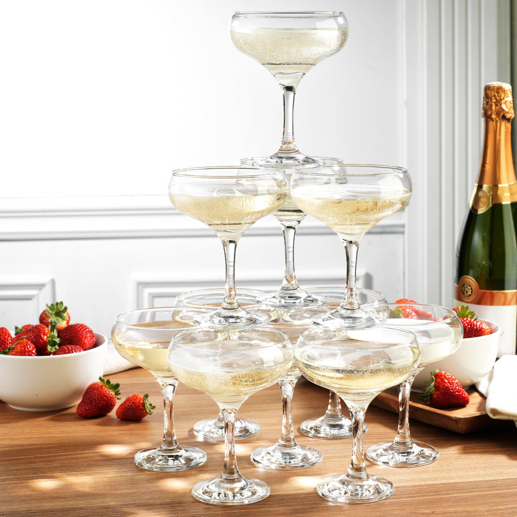 9.5 oz Coupe Cocktail Glasses Set 6 Pcs W62085