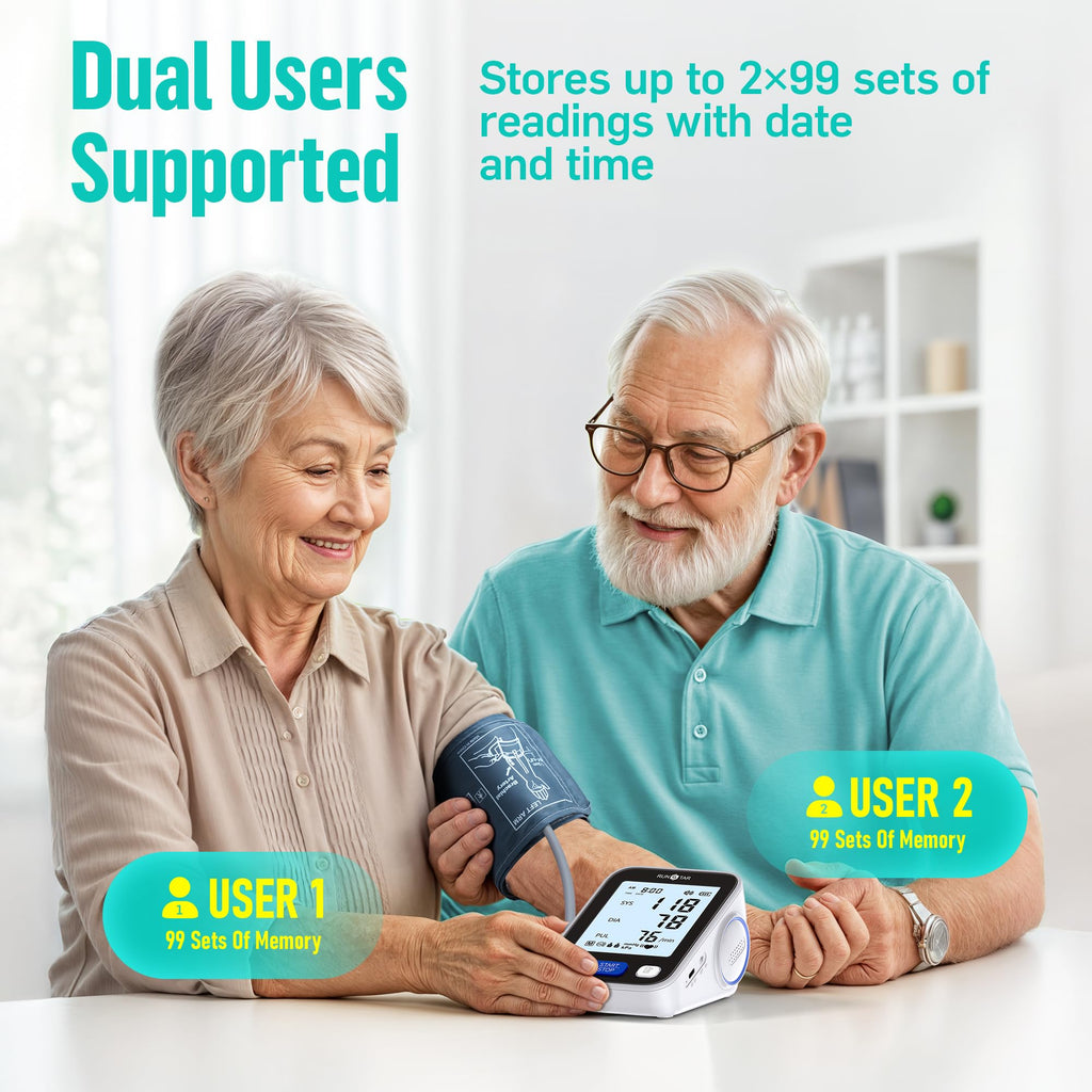 Upper Arm Blood Pressure Monitor with Wide Range Cuff O333133