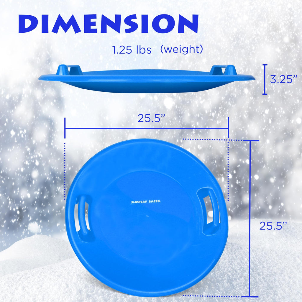 Heavy-Duty Cold Resistant Plastic Snow Sled with Handles L731