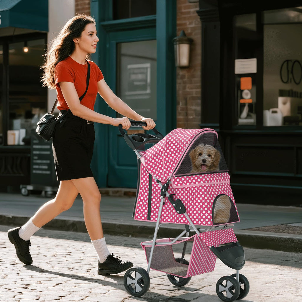 Foldable 3-Wheel Pet Stroller K607