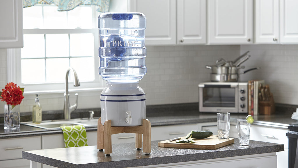 Ceramic Countertop Water Jug Dispenser with Stand H6099