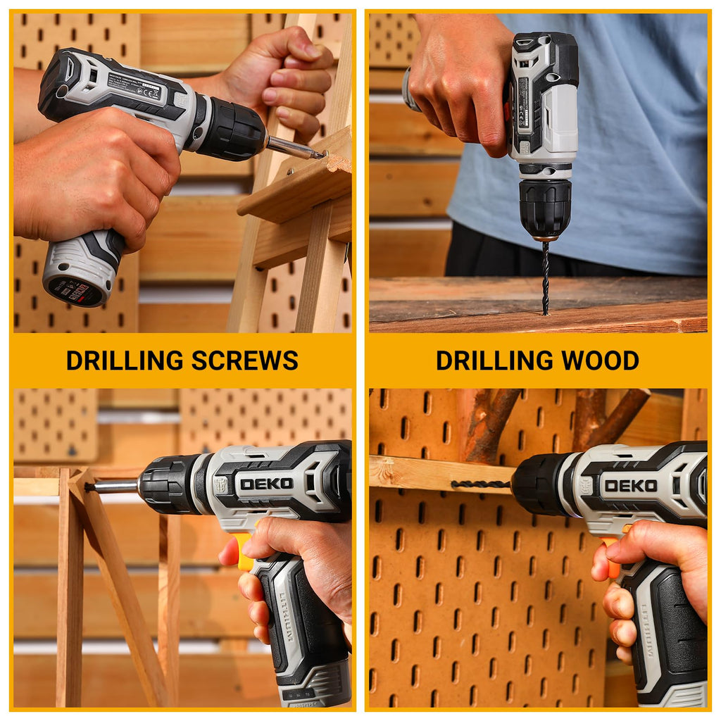 12V Cordless Drill Set with 3/8-inch Keyless Chuck K803299