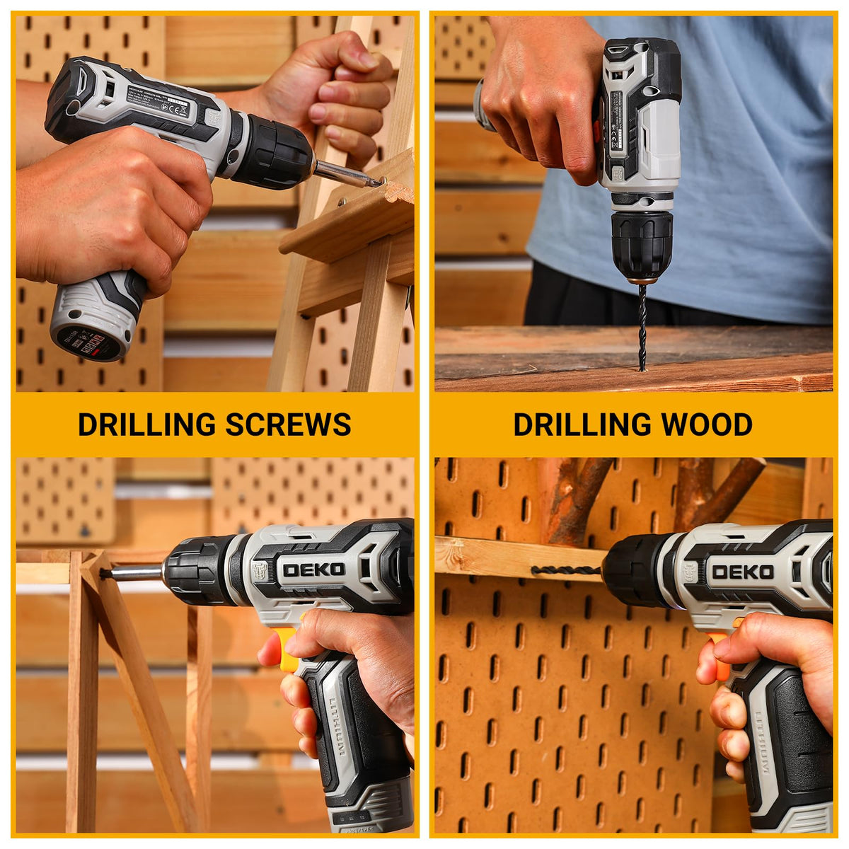 12V Cordless Drill Set with 3/8-inch Keyless Chuck K803299
