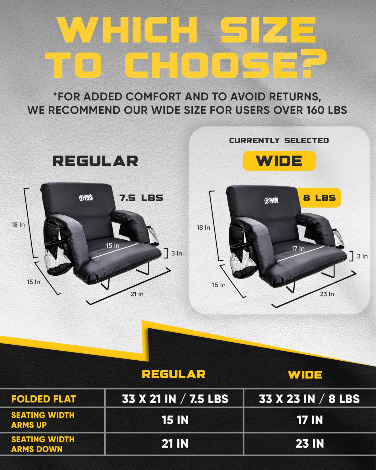Stadium Seat with Back Support K305574