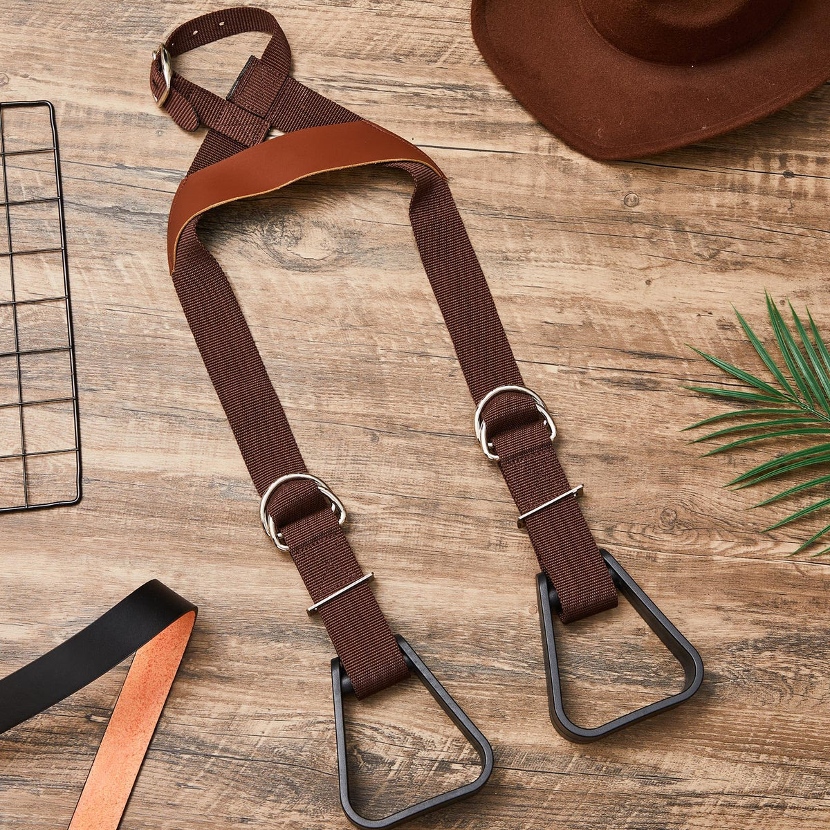 Kids Adjustable Nylon Straps Stirrups P90927