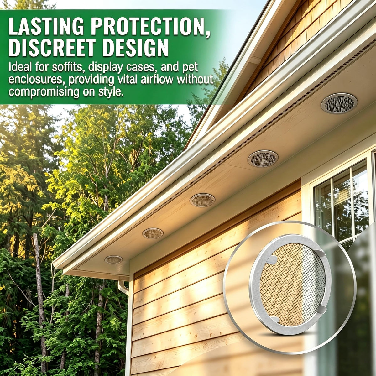 1" Round Open Screen Vent 6 Pack D5245