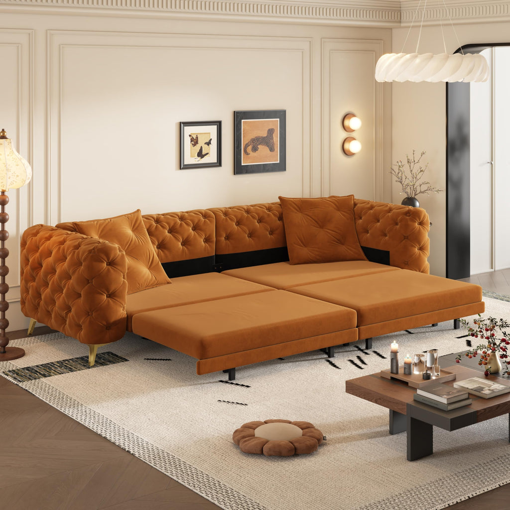 Convertible Sleeper Sofa with Ottoman L106022